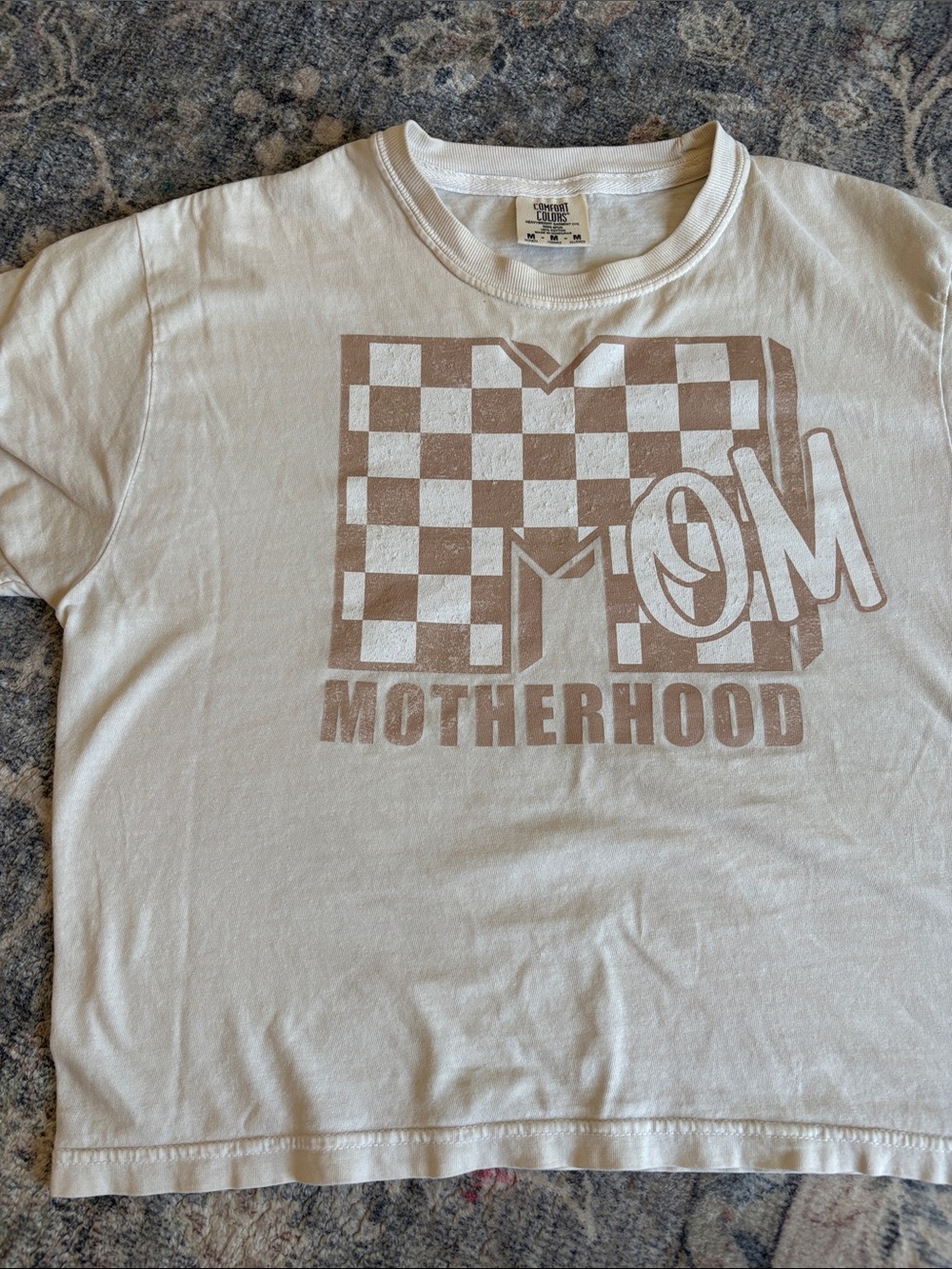 Motherhood - Adult Short Sleeve Tee in Cream